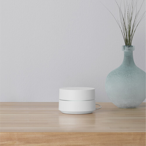 Google Wifi AC1200 Wireless Dual-Band Gigabit Mesh Wi-Fi Router (Snow, 1-Pack)