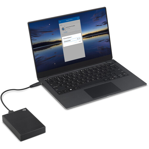 Seagate 1TB One Touch USB 3.2 Gen 1 External Hard Drive (Black)