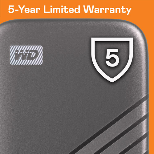 WD 2TB My Passport SSD USB 3.2 Gen 2 Type-C Portable SSD (Gray)