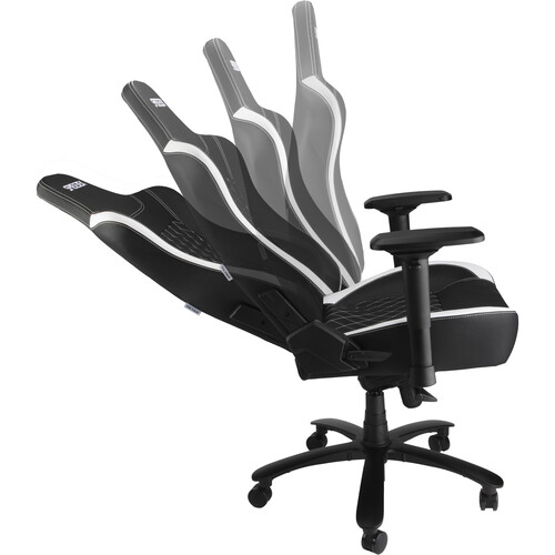 Spieltek 400 Series Gaming Chair (Black and White)