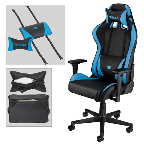 Spieltek 200 Series Gaming Chair (Black/Blue)
