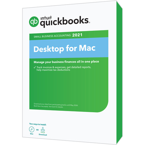 Intuit QuickBooks Desktop for Mac 2021 (Boxed, 1 User)