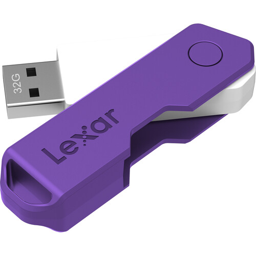 Lexar 32GB JumpDrive TwistTurn2 USB Flash Drive (Purple)