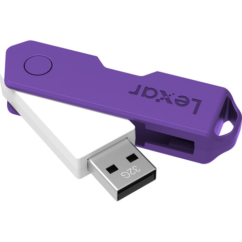 Lexar 32GB JumpDrive TwistTurn2 USB Flash Drive (Purple)