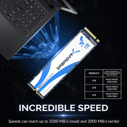 Sabrent 1TB Rocket Q M.2 2280 Internal SSD