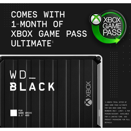 WD 2TB WD_BLACK P10 Game Drive for Xbox One