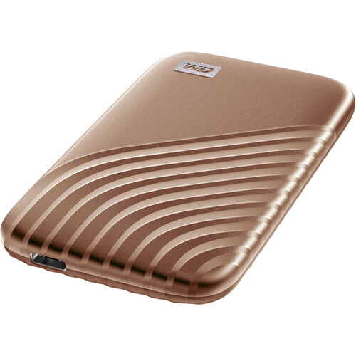 WD 1TB My Passport SSD USB 3.2 Gen 2 Type-C Portable SSD (Gold)