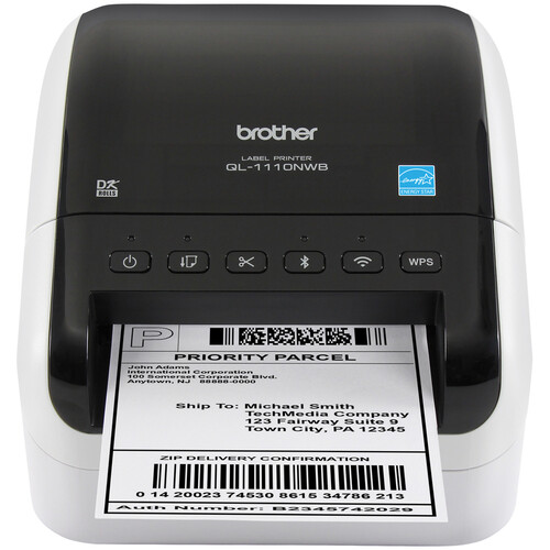 Brother QL-1110NWB Wide Format Professional Label Printer with Ethernet and Bluetooth