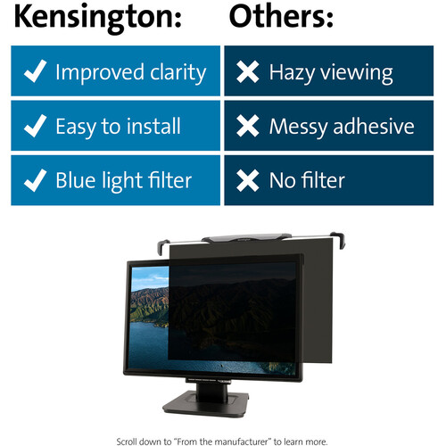 Kensington FS270 Snap2 Privacy Screen for 25-27