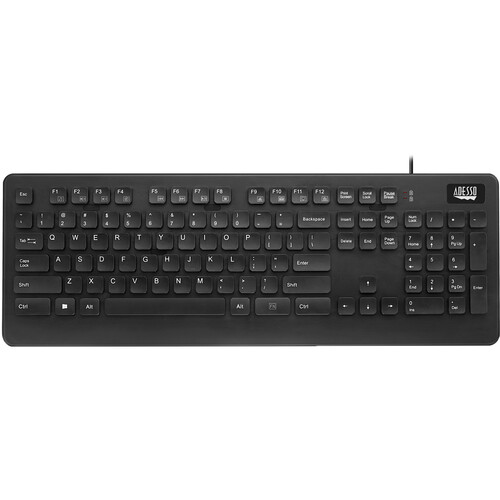 Adesso Antimicrobial Waterproof Keyboard