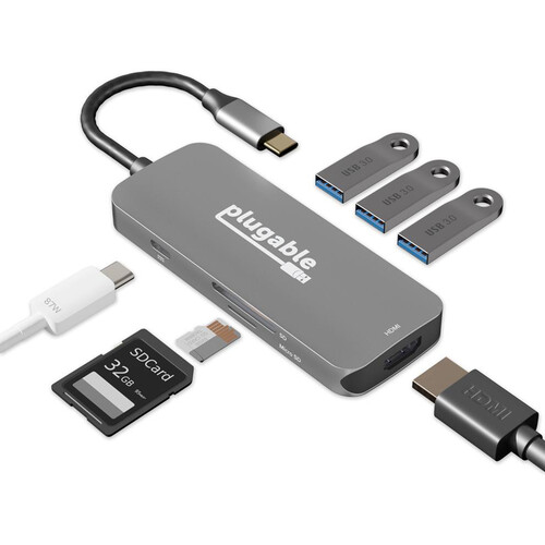 Plugable 7-in-1 USB Type-C Hub