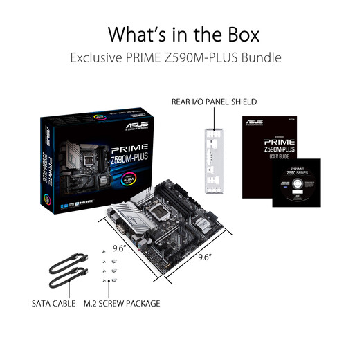 ASUS Prime Z590M-PLUS LGA 1200 Micro-ATX Motherboard