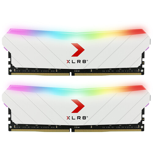 PNY Technologies 16GB XLR8 DDR4 3200 MHz Gaming Desktop Memory Kit (2 x 8GB, White)
