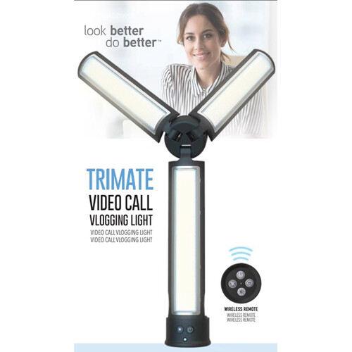DigiPower Trimate Video Call Vlogging Light with Wireless Magnetic Remote