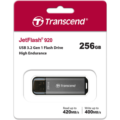 Transcend JetFlash 920 USB Flash Drive (256GB)