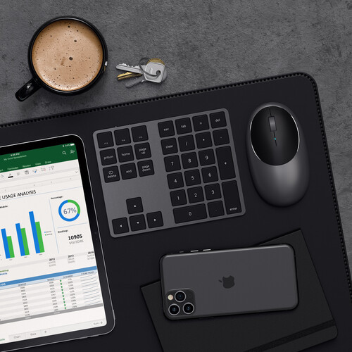 Satechi Bluetooth Extended Keypad for Mac (Space Gray)