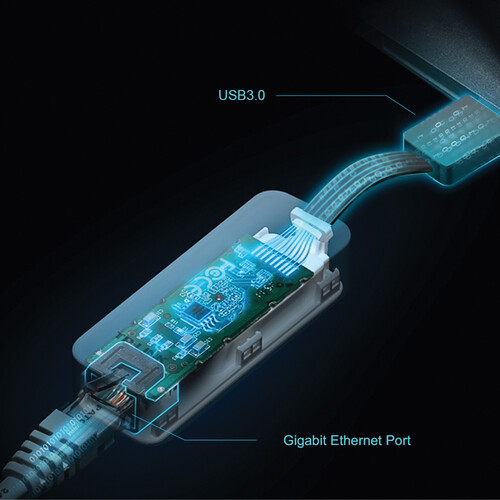 TP-Link UE305 USB Type-A to RJ45 Gigabit Ethernet Network Adapter