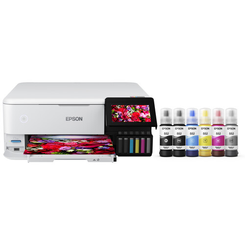 Epson EcoTank Photo ET-8500 Wireless Color All-in-One Supertank Printer