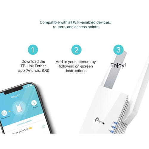 TP-Link RE505X AX1500 Wireless Dual-Band Range Extender