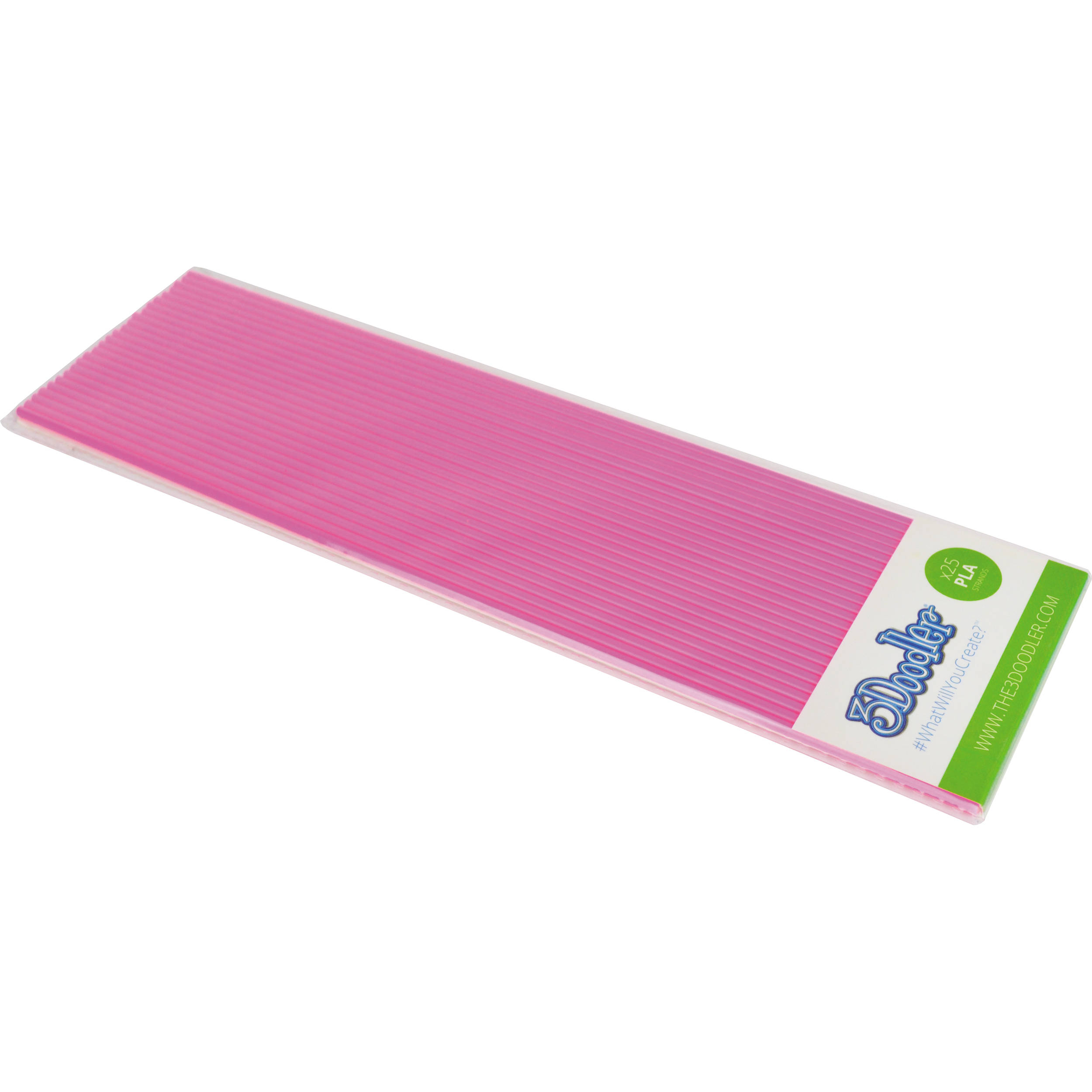 3Doodler PLA Single Color Plastic Pack (Pink Flamingo, 25 Strands)