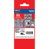 Brother TZeS211 Tape with ExtraStrength Adhesive for P-Touch Labelers (Black on White, 1/4" x 26.2')