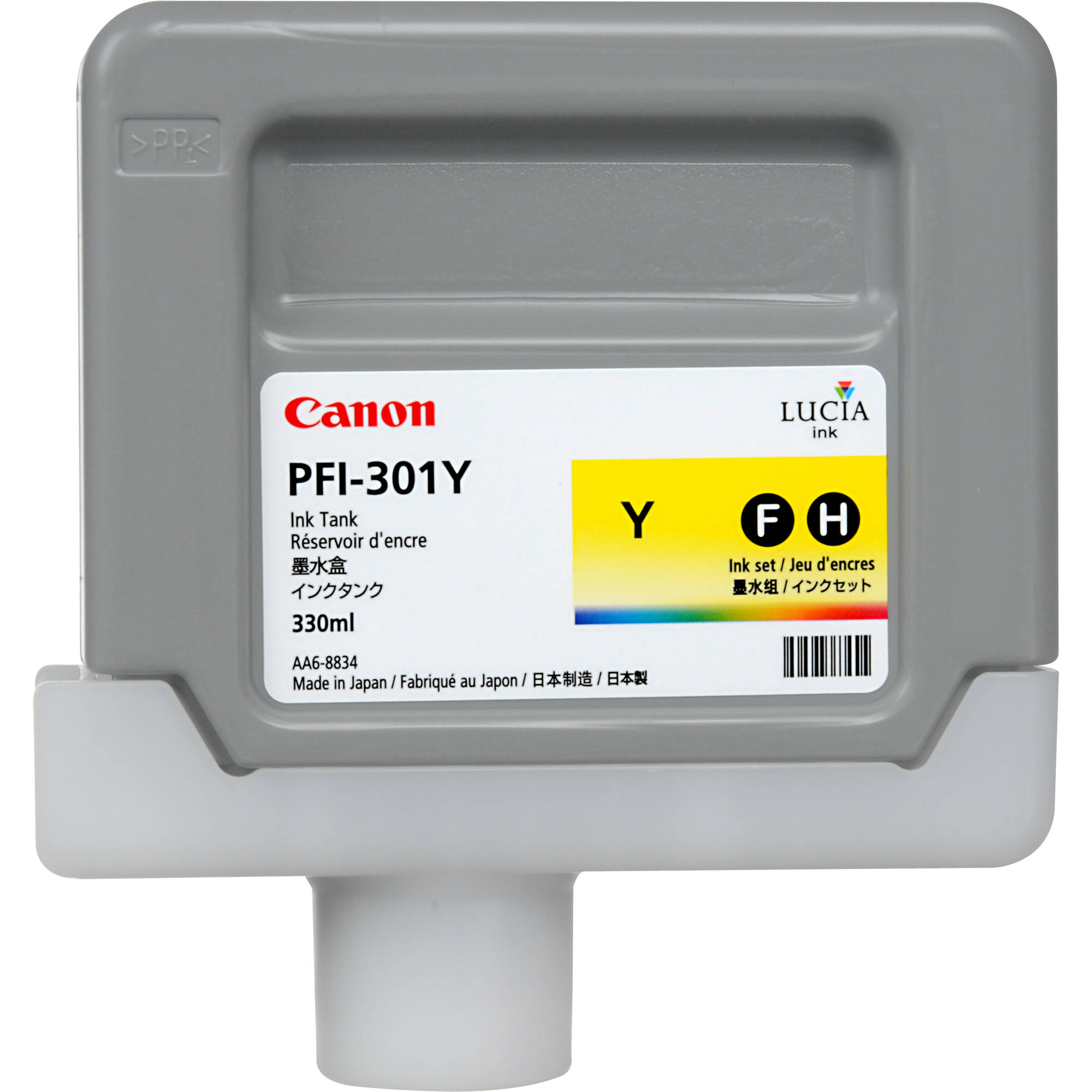 Canon PFI-301Y Yellow Ink Tank (330mL)