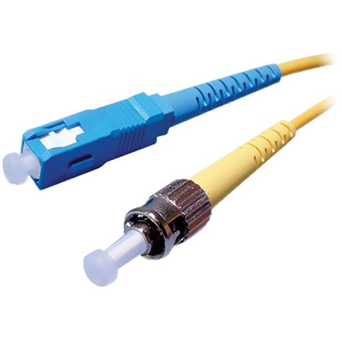 Comprehensive 49.12' (15 m) ST to ST Single-Mode 0.009' (3mm) Duplex LSZH Cable