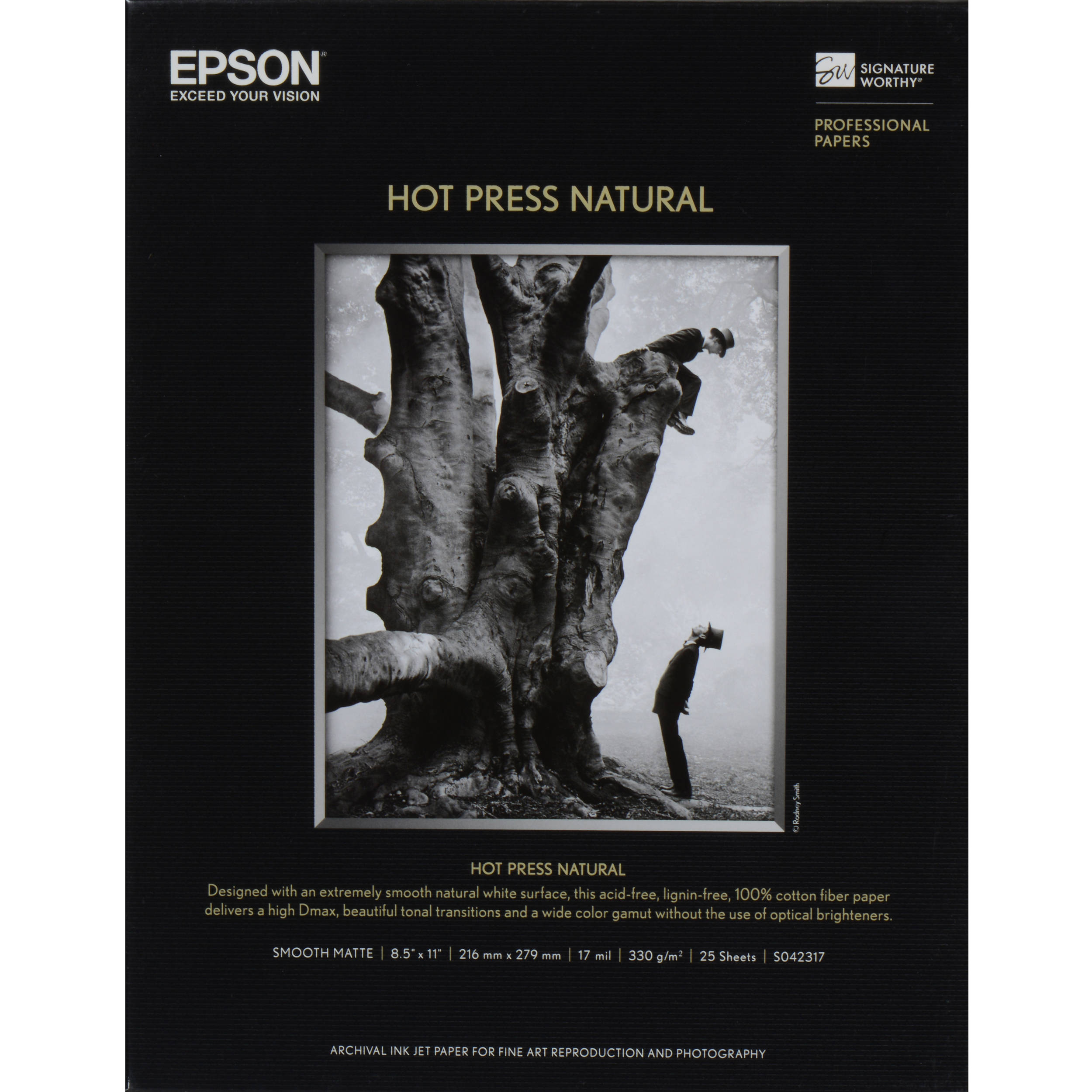 Epson Hot Press Natural Paper (13 x 19", 25 Sheets)