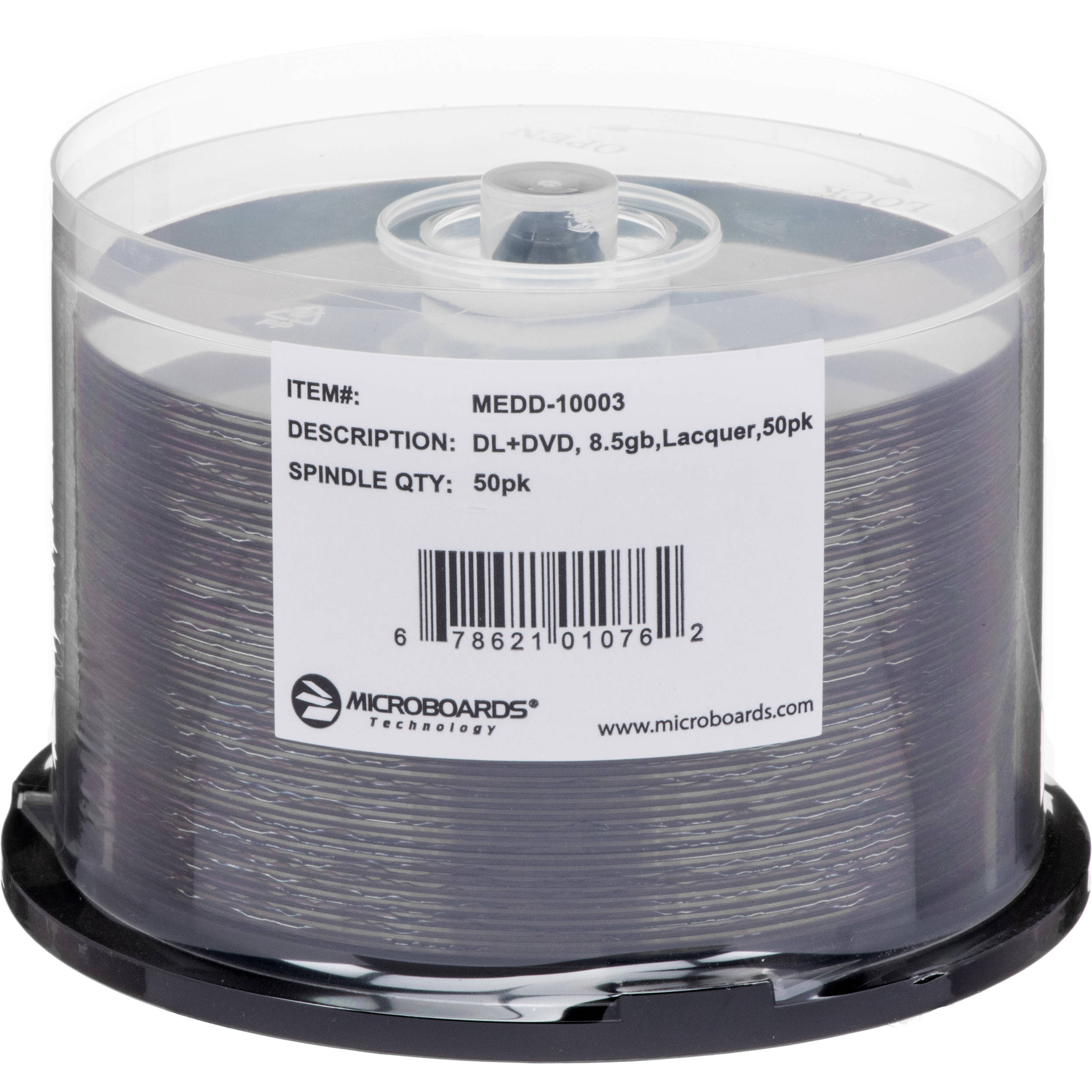 Microboards MEDD-10003 DVD+R Dual-Layer Media (50-disc Spindle)