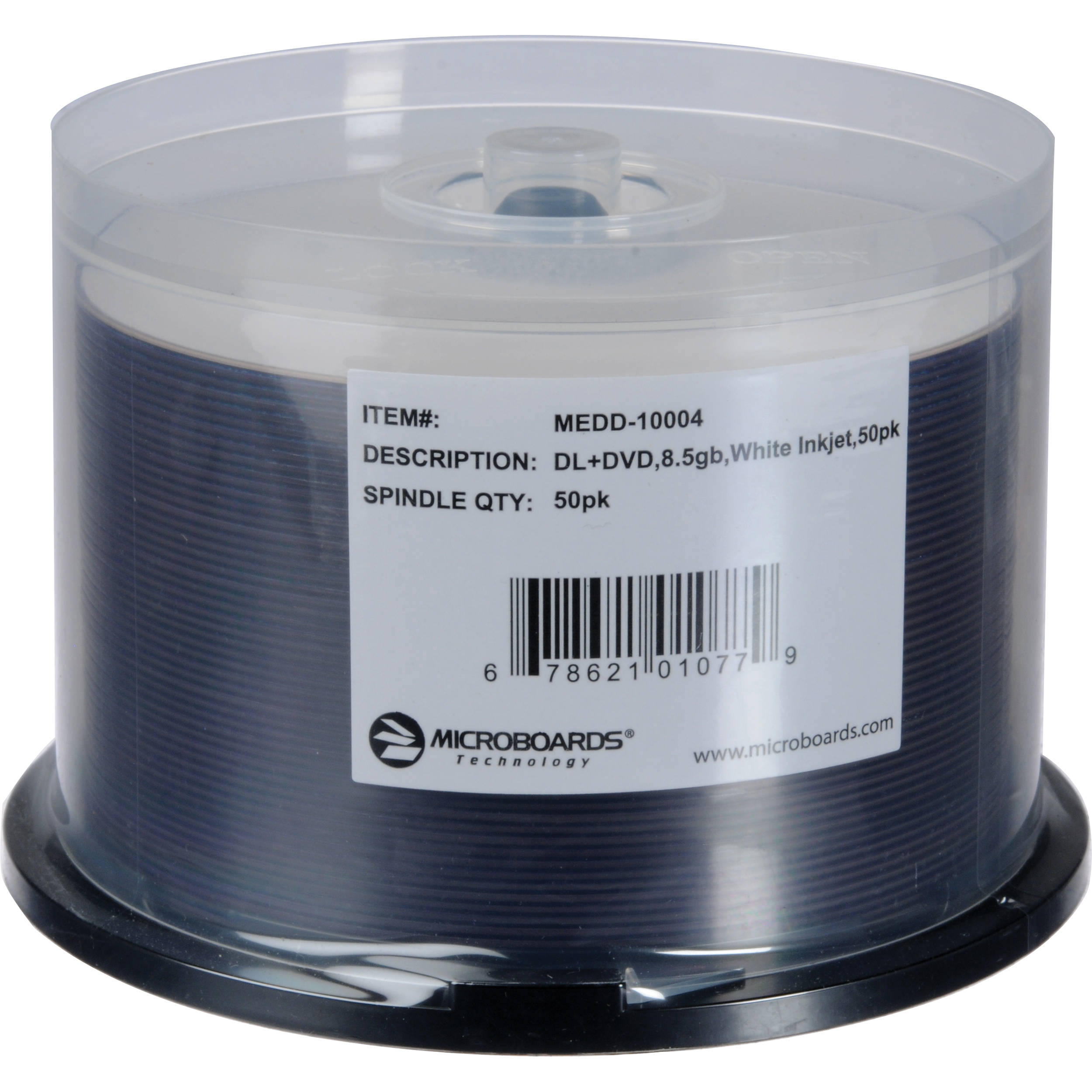 Microboards MEDD-10004 DVD+R Dual-Layer Media (50-disc Spindle)