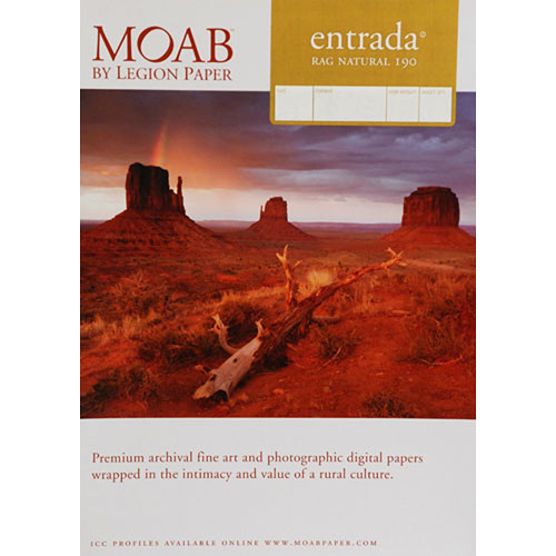 Moab Entrada Rag Natural 190 Paper (5 x 7", 25 Sheets)