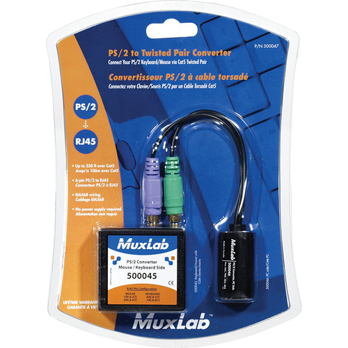 MuxLab PS/2 Keyboard/Mouse Converter Kit