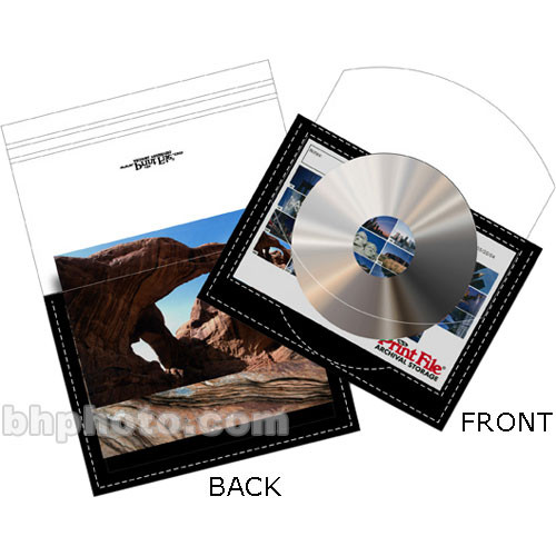 Print File CD Preserver - for 1 CD/DVD or 4x6" Index Card and 36 4x6" Prints (Pack of 250)