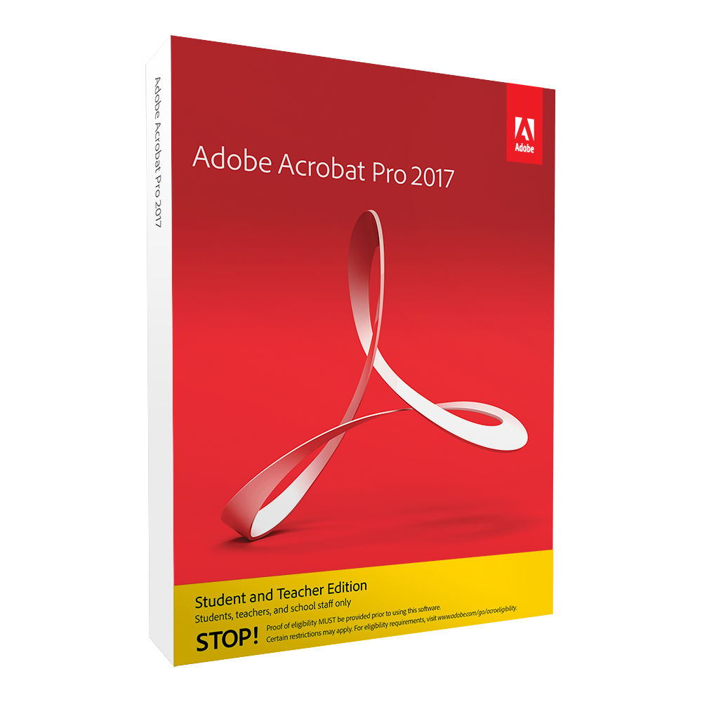 Adobe Acrobat Pro Student and Teacher Edition (2017, Windows, DVD)