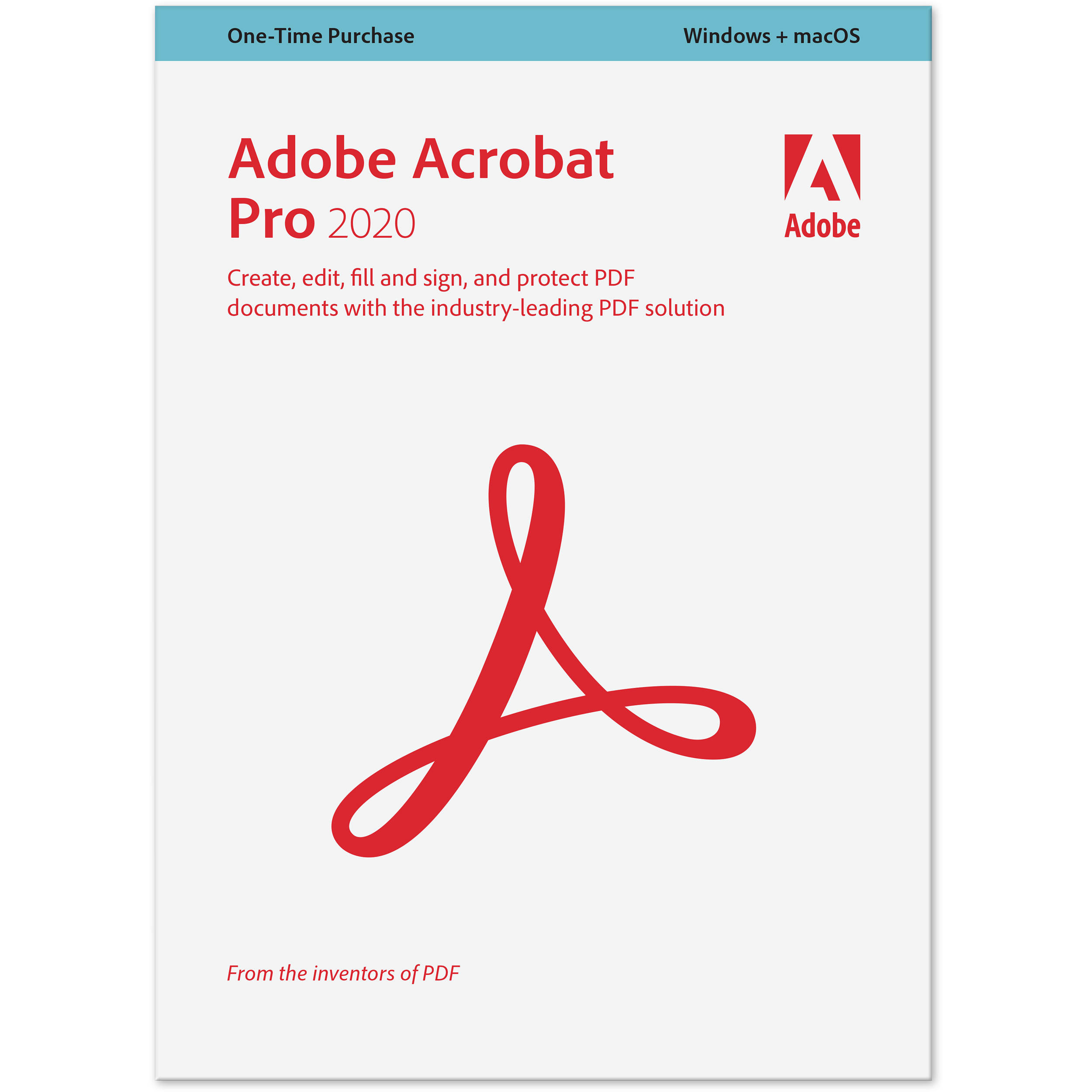 Adobe Acrobat Pro 2020 (Windows/Mac, DVD)