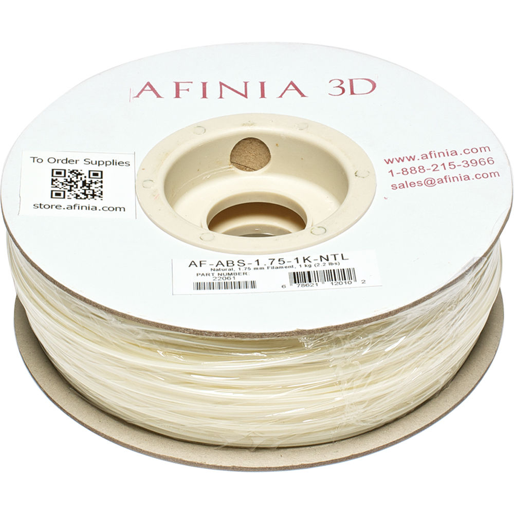 Afinia Value-Line ABS Filament for Afinia 3D Printers (Natural, 1.75mm)