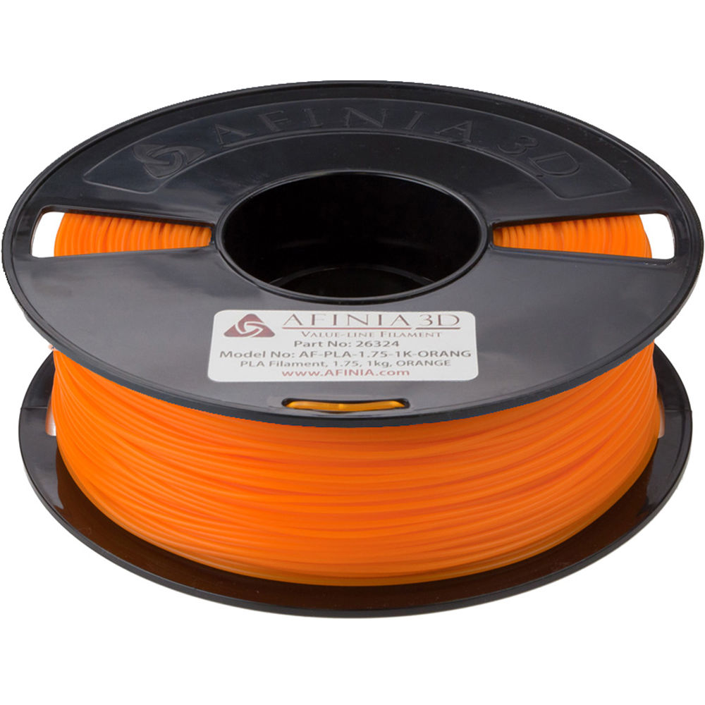 Afinia 1.75mm Value-Line PLA Filament for H-Series 3D Printers (2.2 lb, Orange)