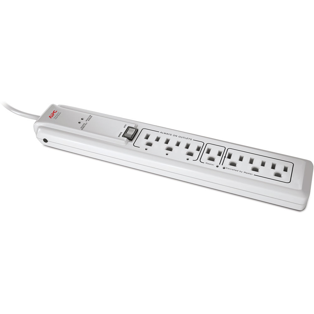 APC P7GB SurgeArrest Essential 120V 7-Outlet Surge Protector (4', White)