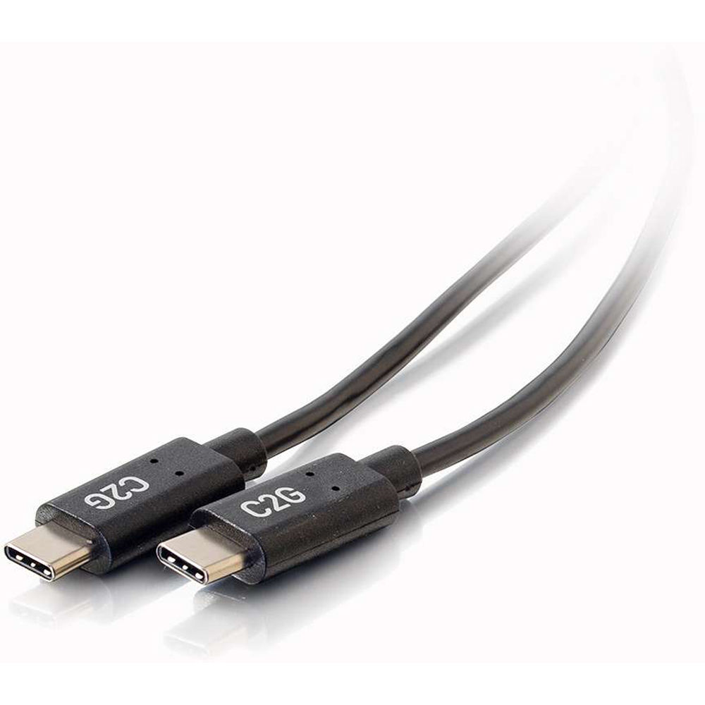 C2G USB 2.0 Type-C Male To Type-C Male Cable (6', 3A)