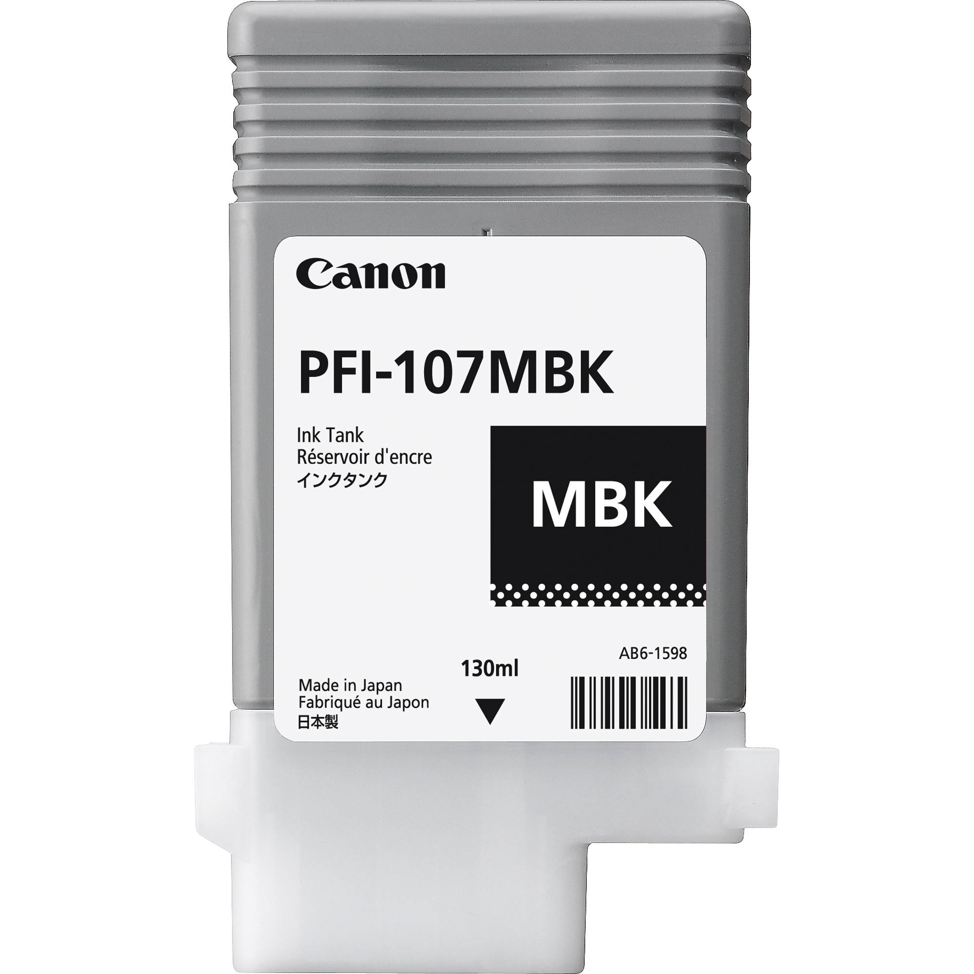 Canon PFI-107MBK Matte Black Ink Cartridge (130 ml)