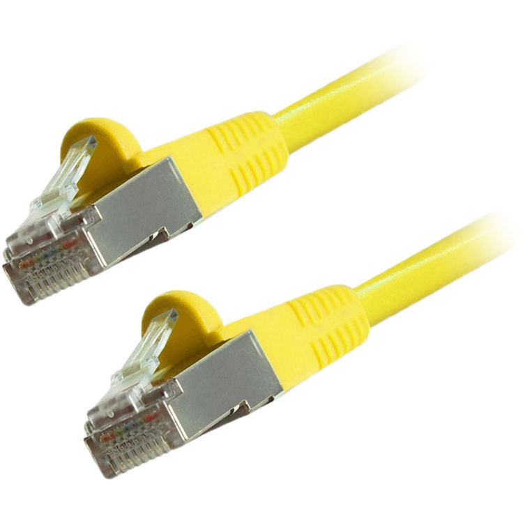 Comprehensive Cat 6 Snagless Shielded Ethernet Cable (3', Yellow)