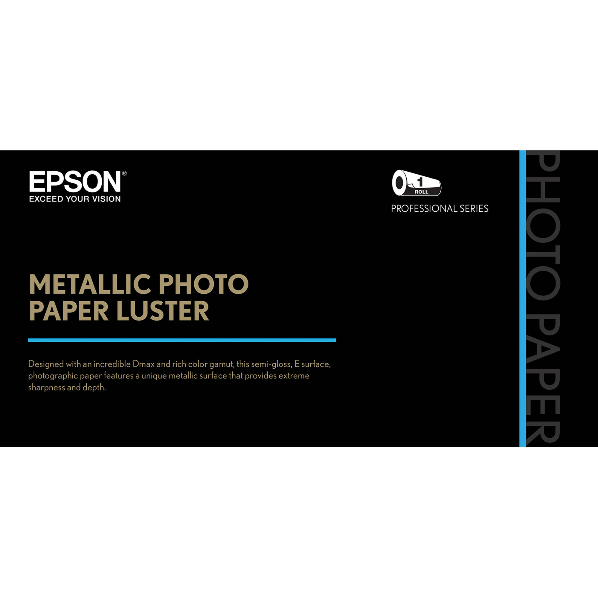 Epson Metallic Photo Paper Luster (24" x 100', 1 Roll)
