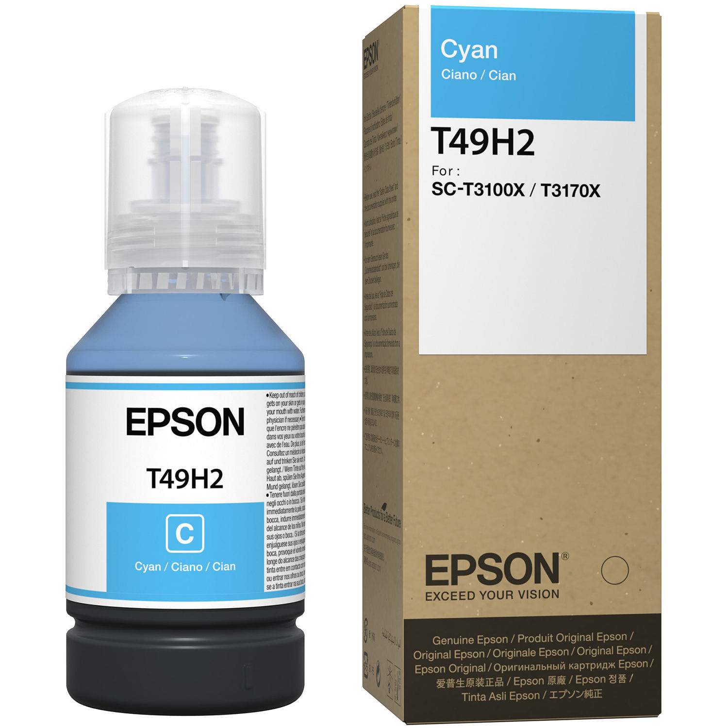 Epson T49H Cyan Ink Bottle (140mL)