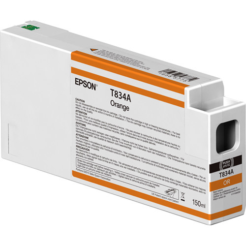 Epson T834A00 UltraChrome HDX Orange Ink Cartridge (150ml)