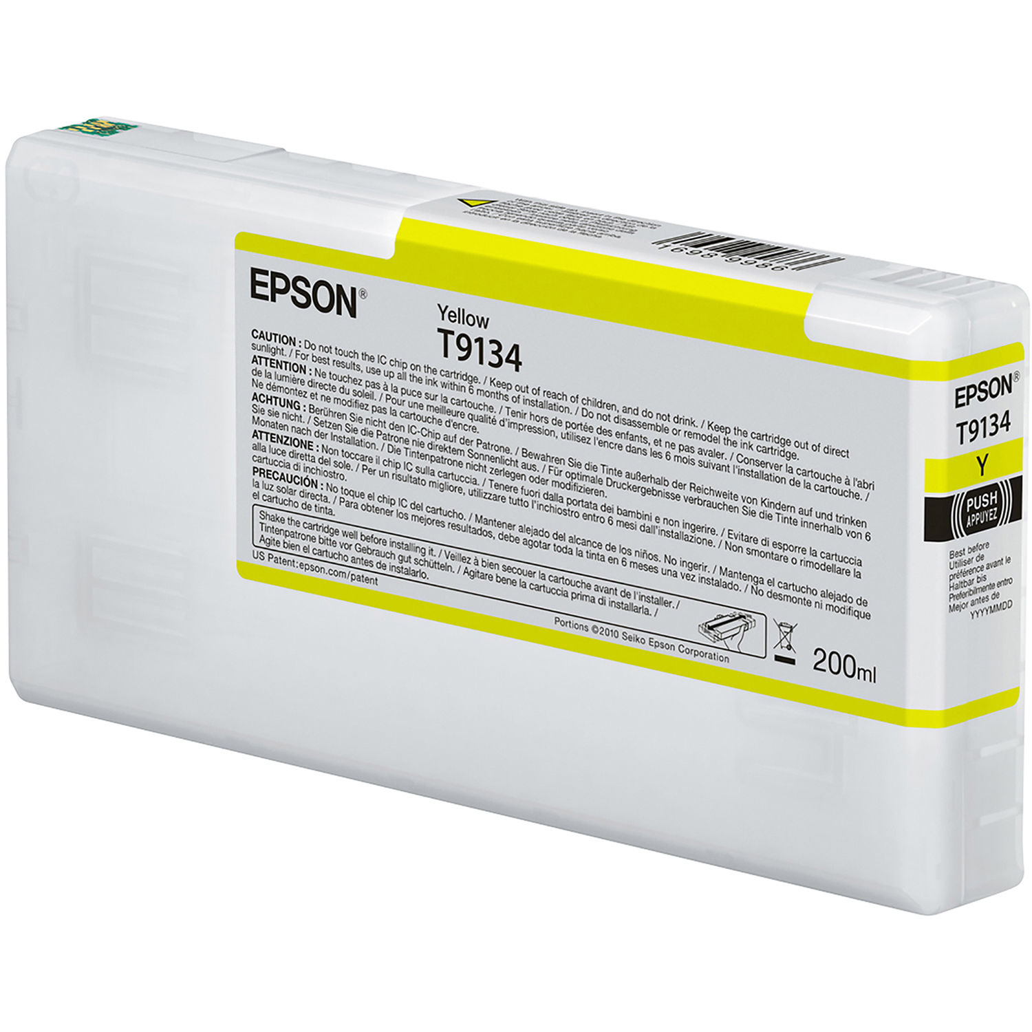 Epson T9134 UltraChrome HDX Yellow Ink Cartridge (200 mL)
