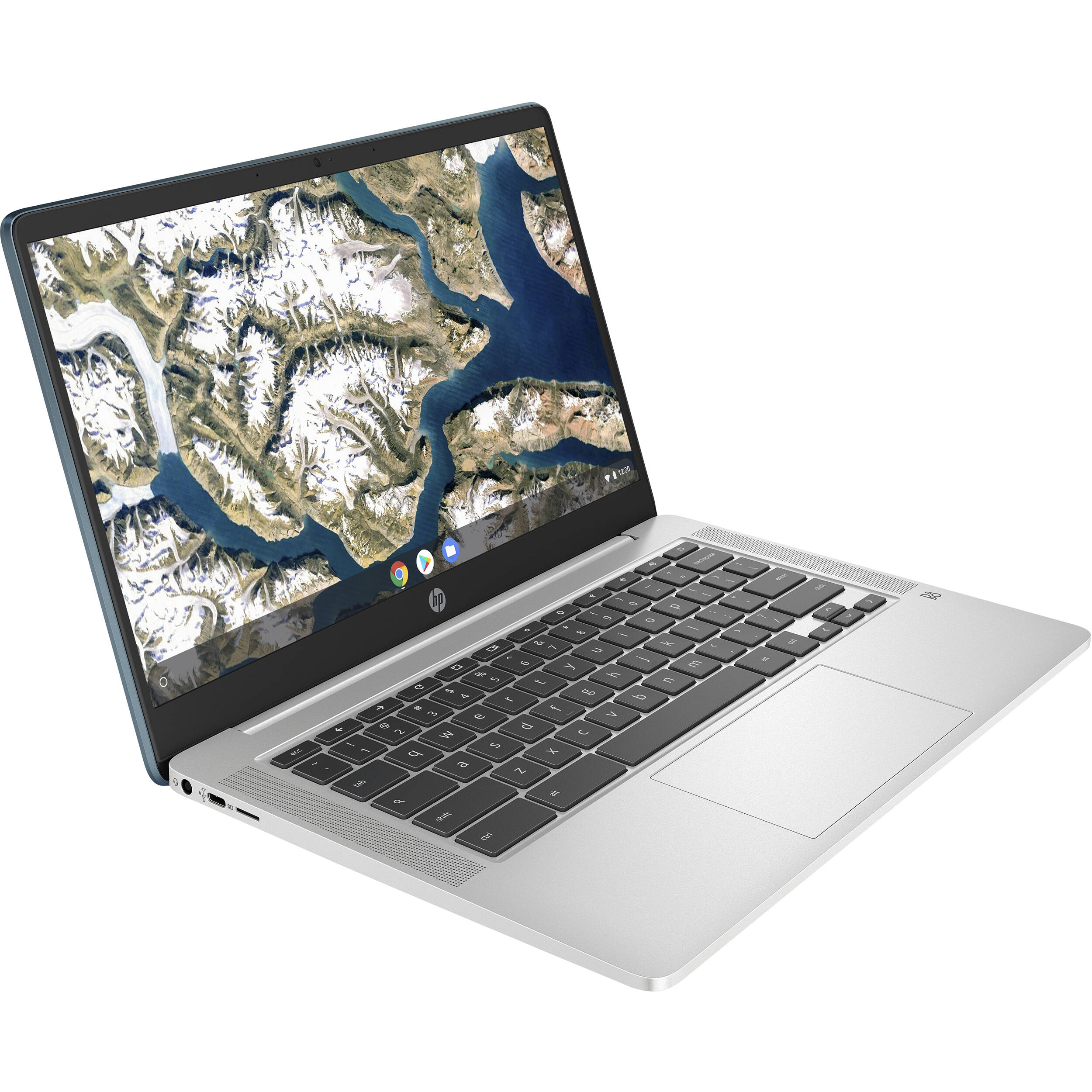 HP 14" 32GB Chromebook 14a (Forest Teal & Natural Silver)