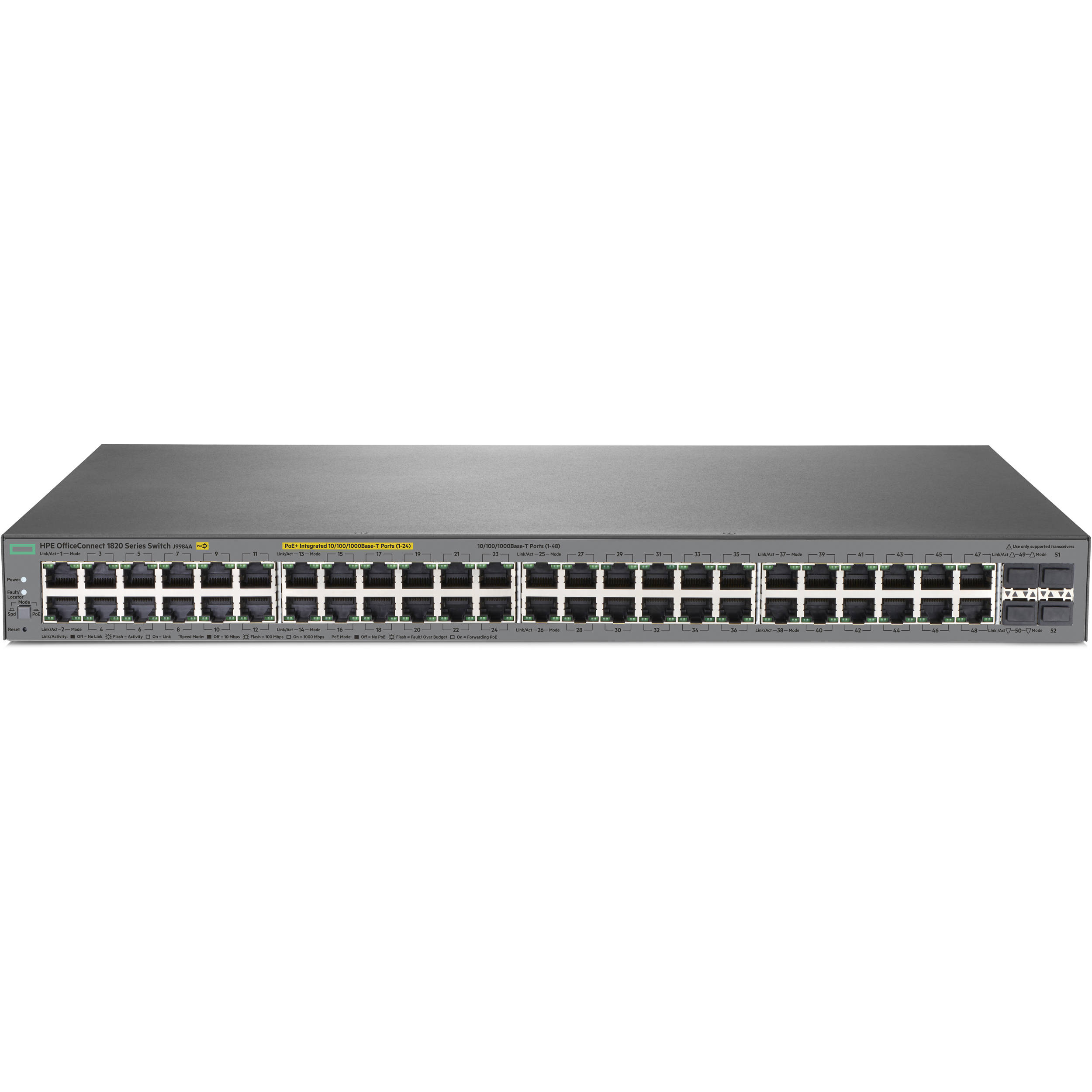 HP 1820 48G 370W PoE+ Switch