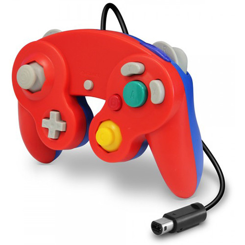 HYPERKIN CirKa Wii/GameCube Wired Controller (Red/Blue)