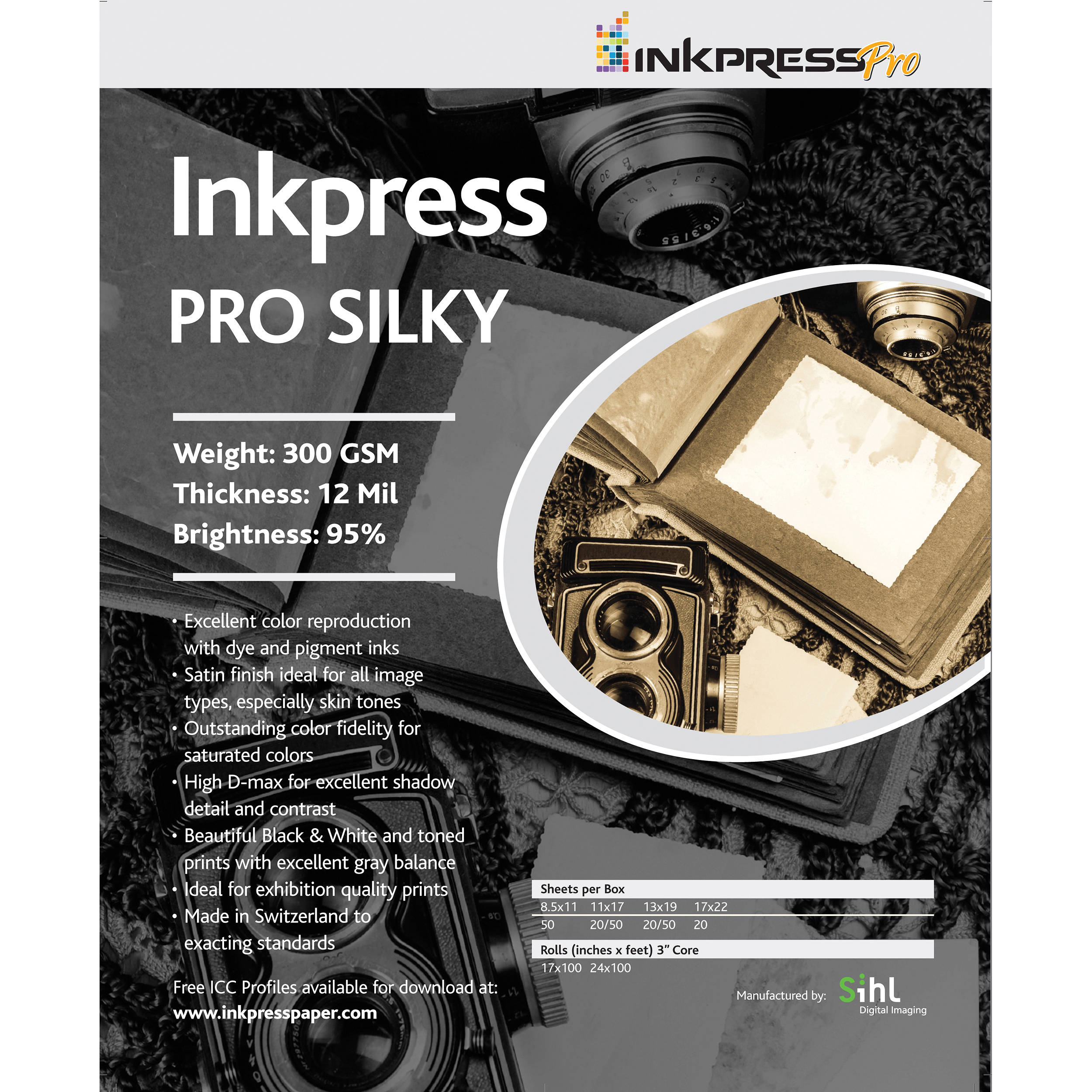 Inkpress Media Pro Silky Paper (4 x 6", 100 Sheets)