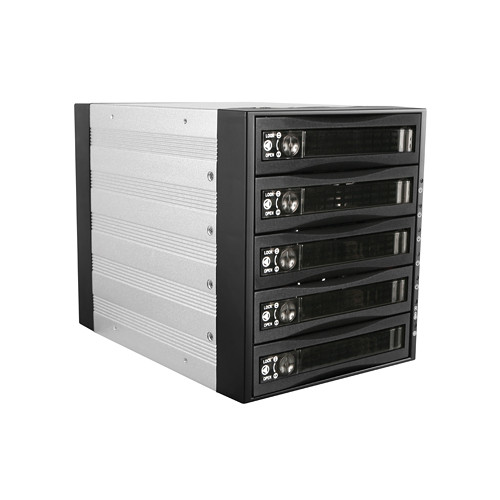 iStarUSA BPU-350SATA 3 x 5.25" to 5 x 3.5" Bay SAS/SATA 6.0 Gb/s Hot-Swap Cage (Lockable)